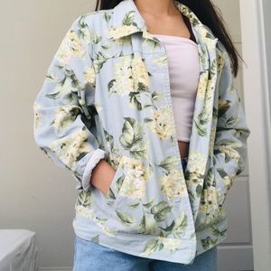 Lightweight floral jacket
